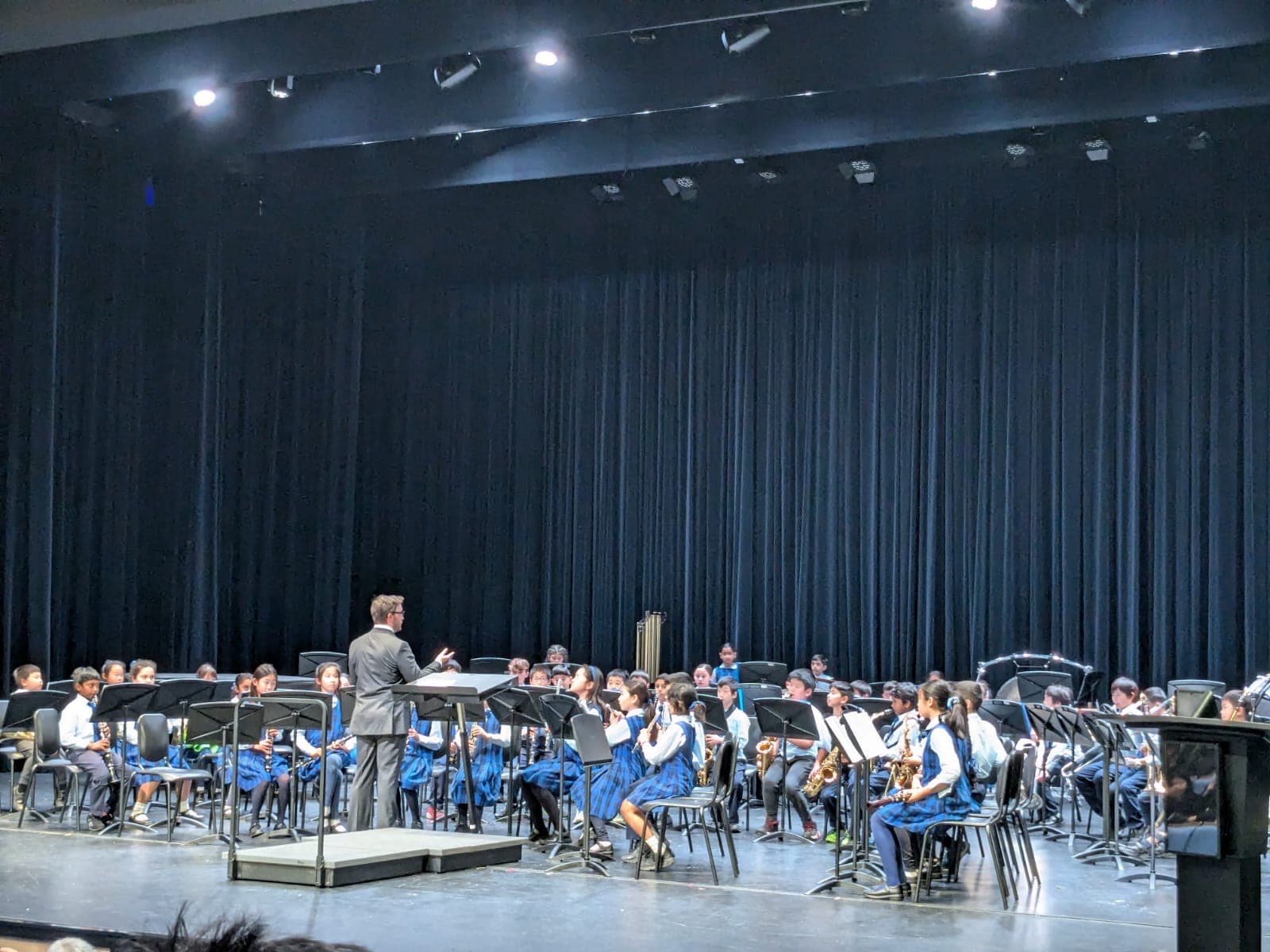HNPS band students performing together